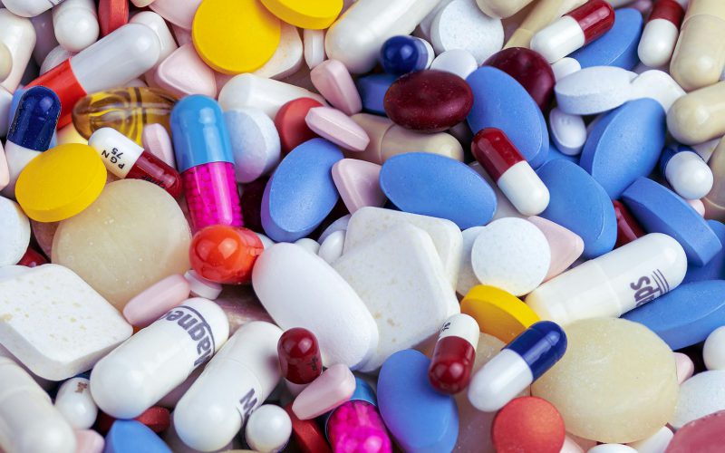 Assorted medication capsules and tablets