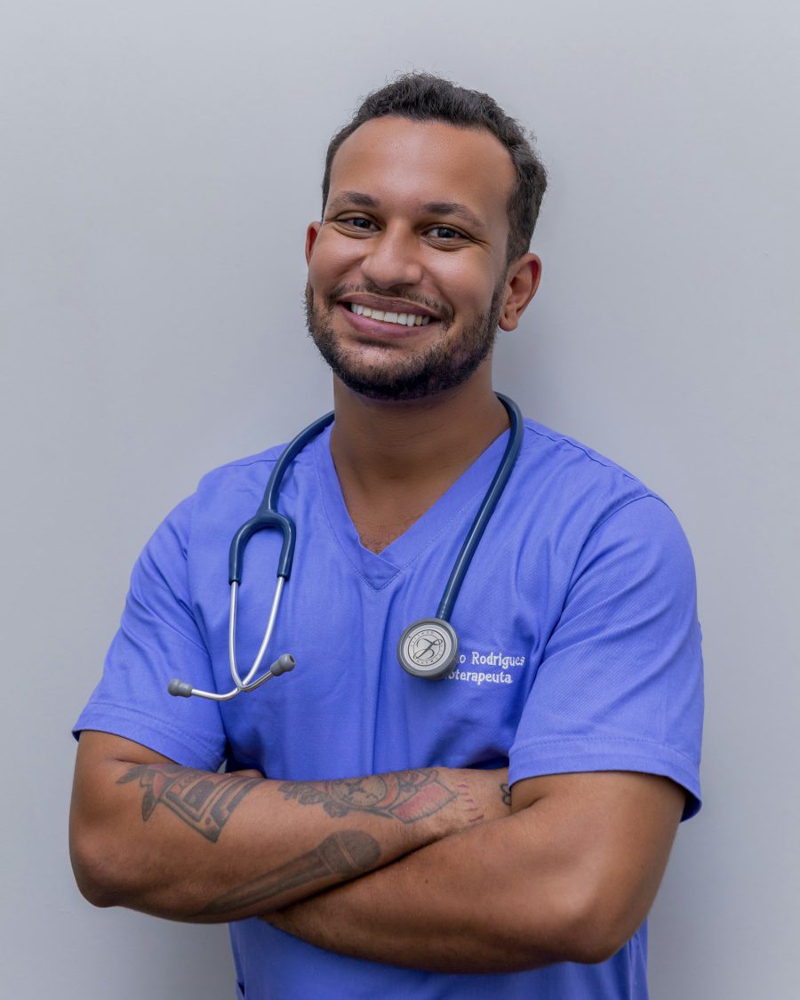 Pharmacist in a white coat at the compounding pharmacy